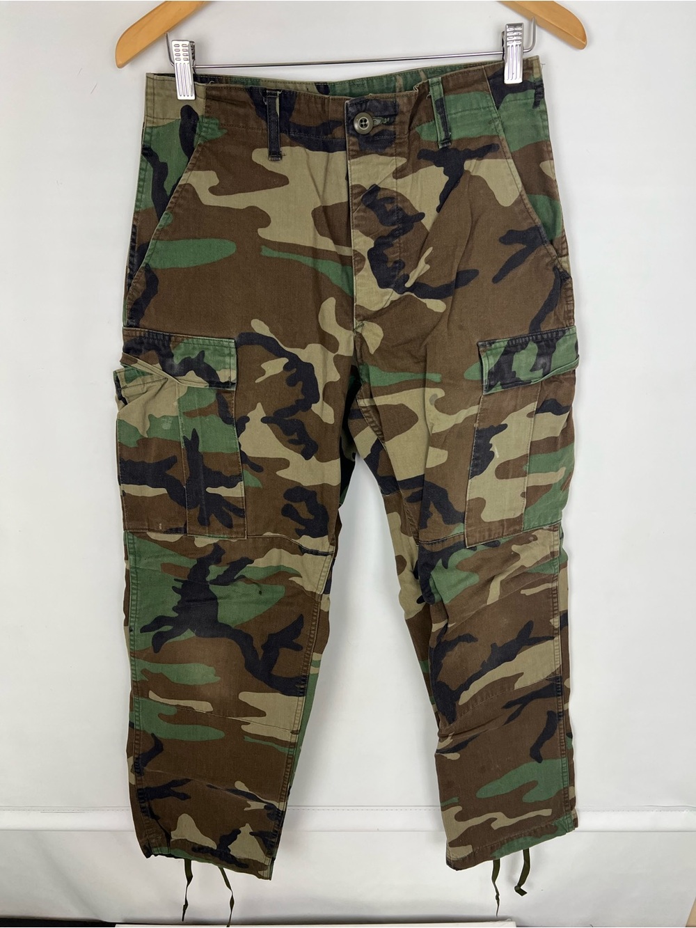 Men's Camouflage Cargo Pants - Olive Green Camo